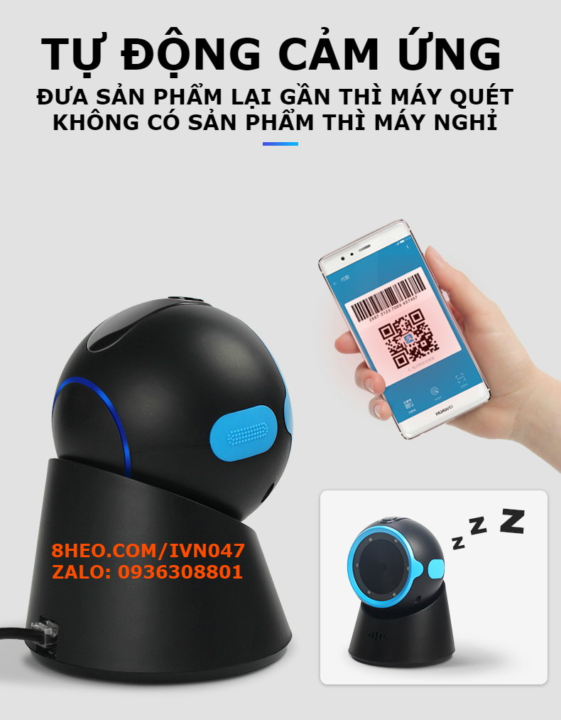 ivn072 máy quét mã vạch chiteng siêu nhạy mà cực nhanh cho nhà bán hàng, siêu thị, tạp hóa v.v